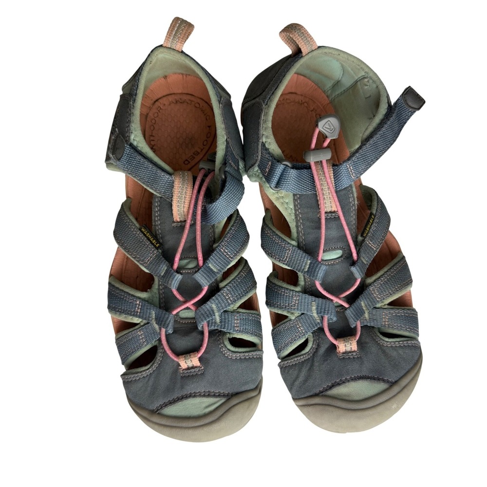 Keen Womens Gray Pink Washable Bungee Water Sport Sandals Size 7
